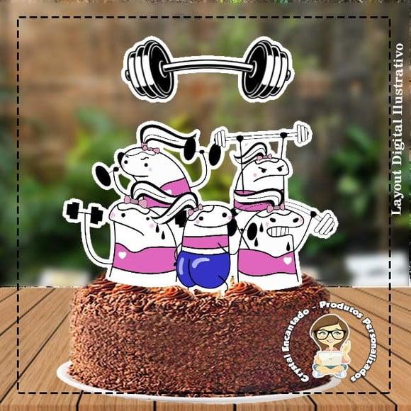 Arquivo de Corte Topo de Bolo - Flork (Bentô Cake)