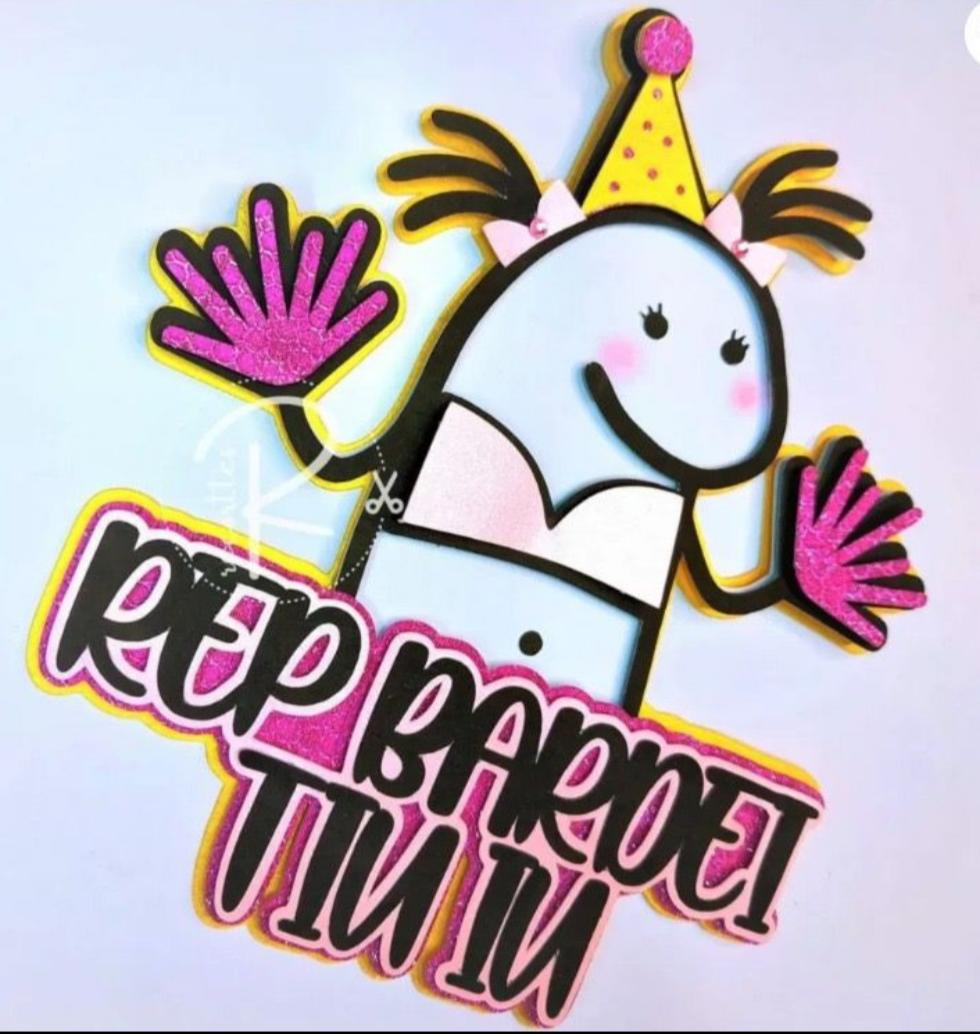 Arquivo de Corte Topo de Bolo - Flork (Bentô Cake)