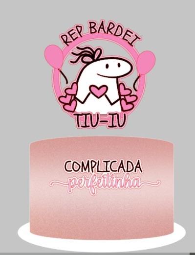 Arquivo de Corte Topo de Bolo - Flork (Bentô Cake)