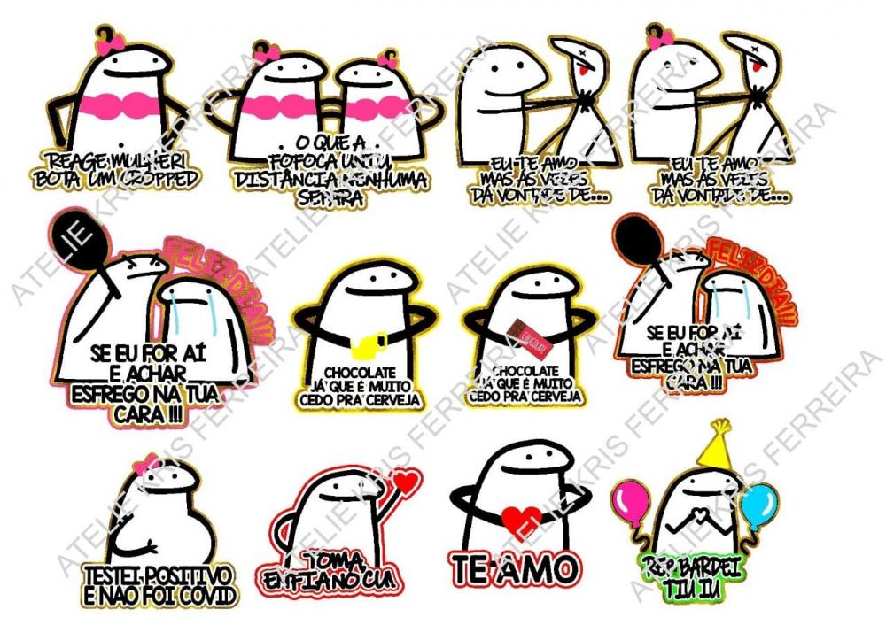 Arquivo de Corte Topo de Bolo - Flork (Bentô Cake)