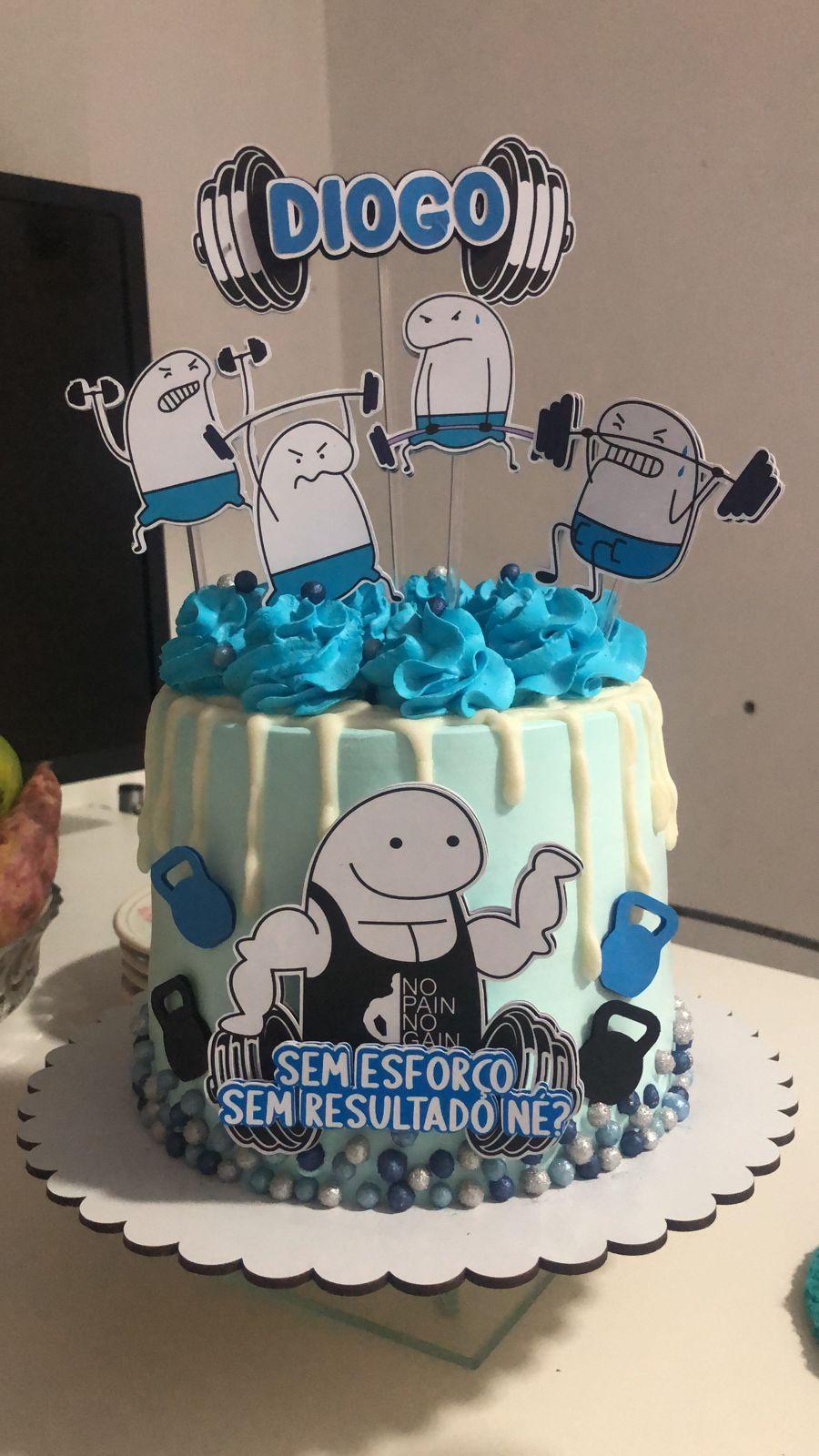 Arquivo de Corte Topo de Bolo - Flork (Bentô Cake)