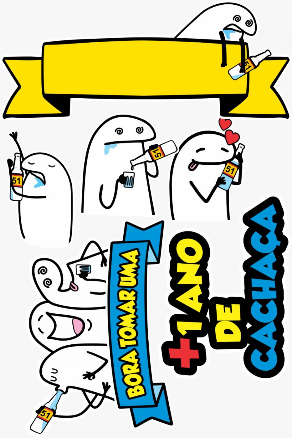 Arquivo de Corte Topo de Bolo - Flork (Bentô Cake)