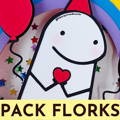 Arquivo de Corte Topo de Bolo - Flork (Bentô Cake)