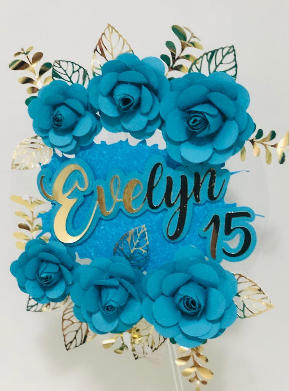 Arquivo de Corte Topo de Bolo - Flutuante (Acetato)