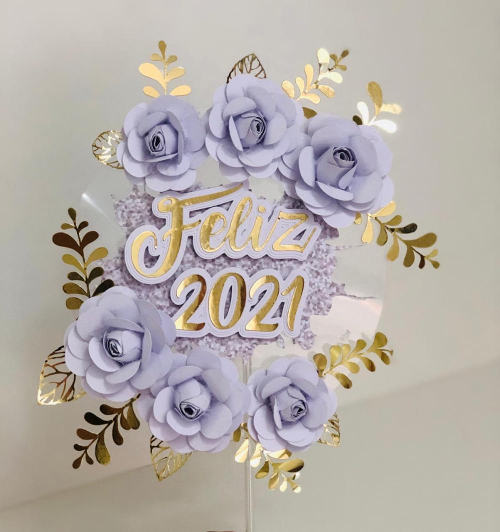 Arquivo de Corte Topo de Bolo - Flutuante (Acetato)