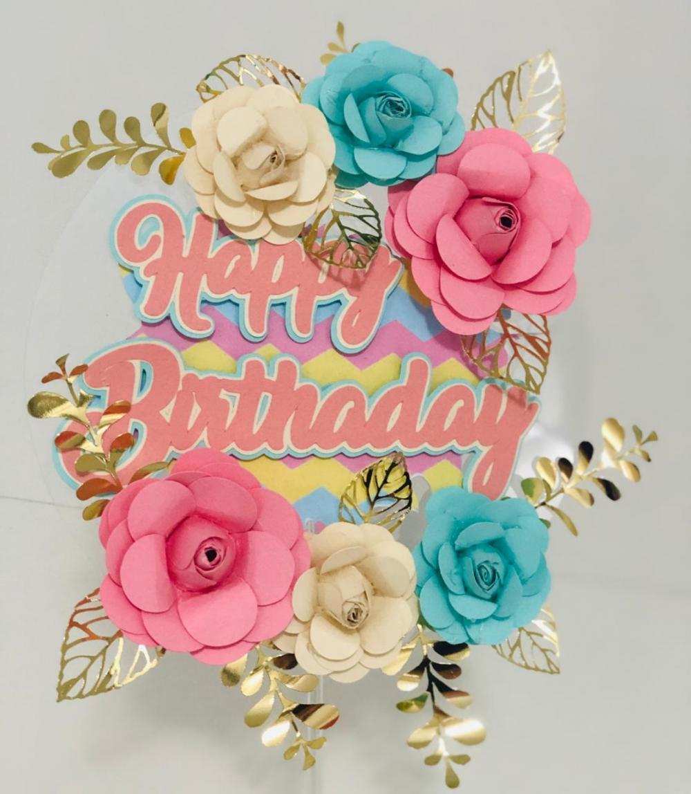 Arquivo de Corte Topo de Bolo - Flutuante (Acetato)