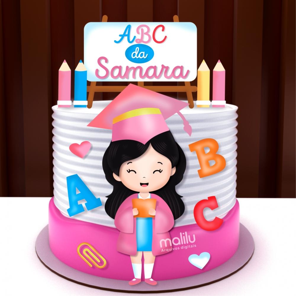 Arquivo de Corte Topo de Bolo - Formatura