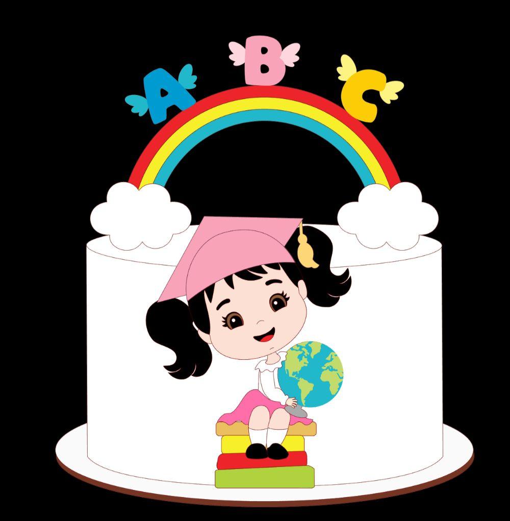 Arquivo de Corte Topo de Bolo - Formatura