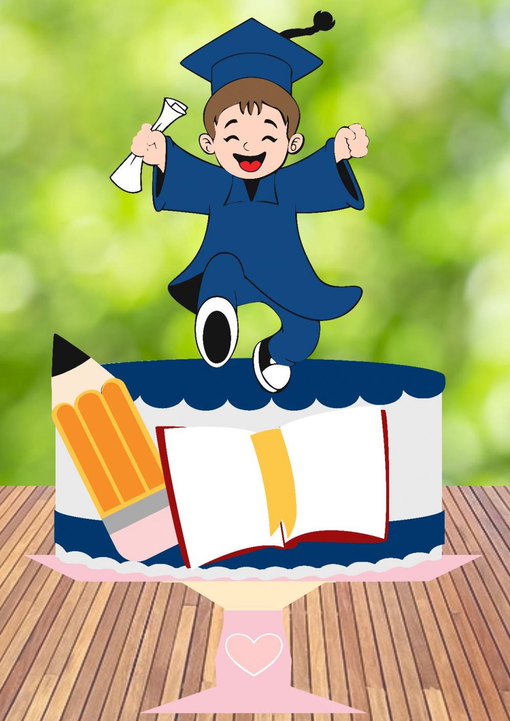 Arquivo de Corte Topo de Bolo - Formatura