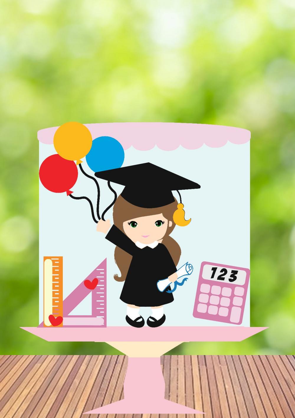 Arquivo de Corte Topo de Bolo - Formatura