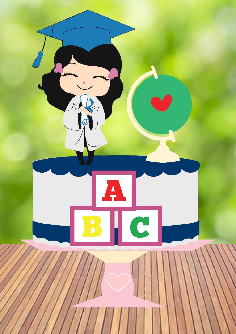 Arquivo de Corte Topo de Bolo - Formatura