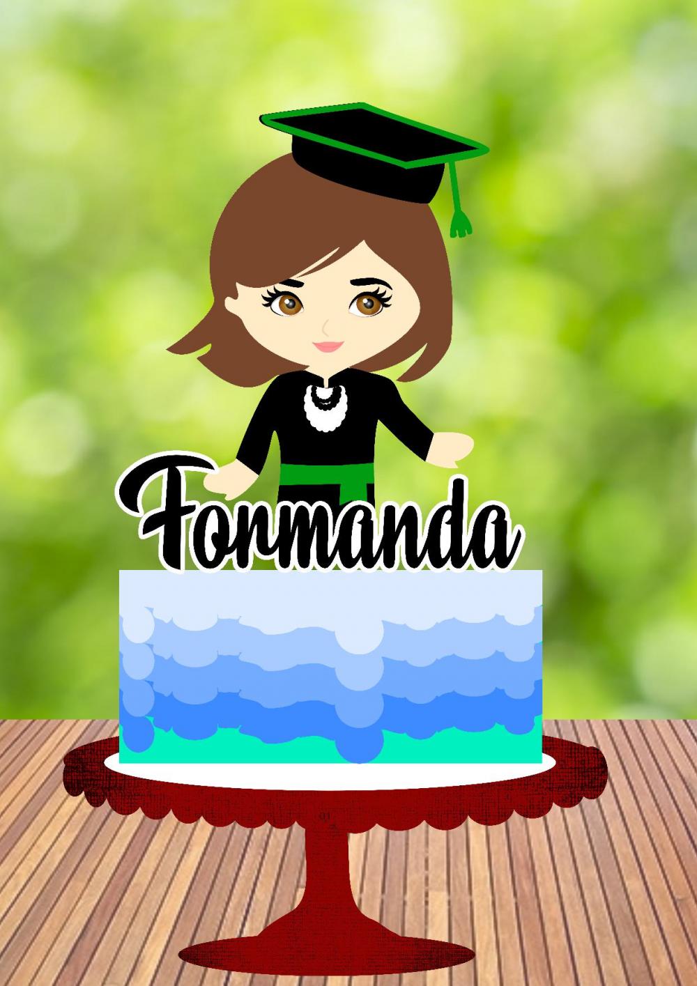 Arquivo de Corte Topo de Bolo - Formatura