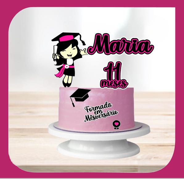 Arquivo de Corte Topo de Bolo - Formatura