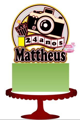 Arquivo de Corte Topo de Bolo - Fotografia