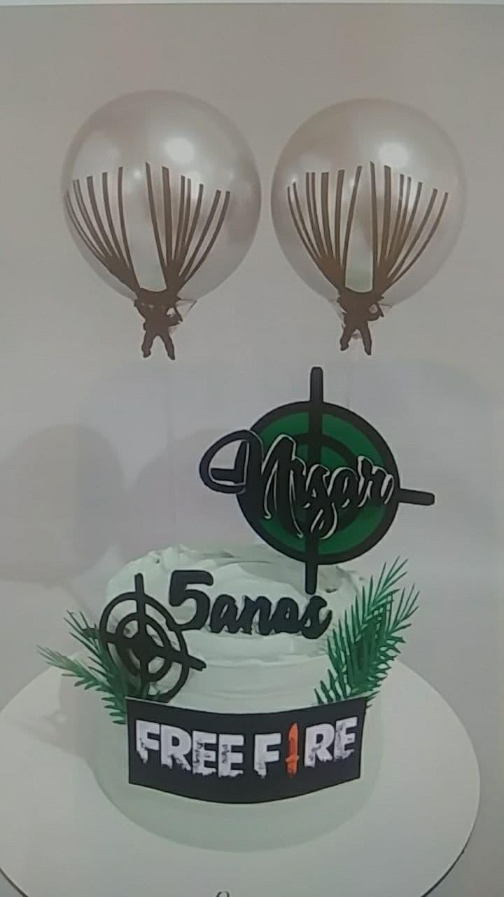 Arquivo de Corte Topo de Bolo - Free Fire