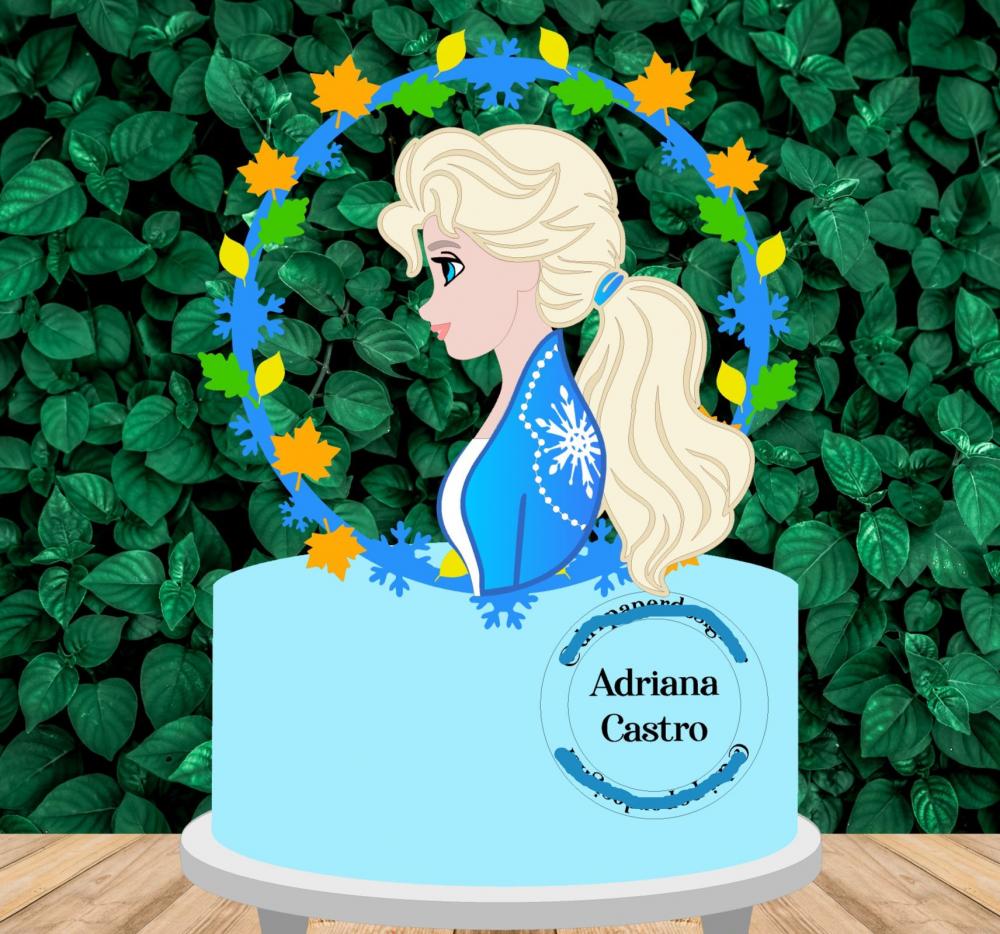 Arquivo de Corte Topo de Bolo - Frozen