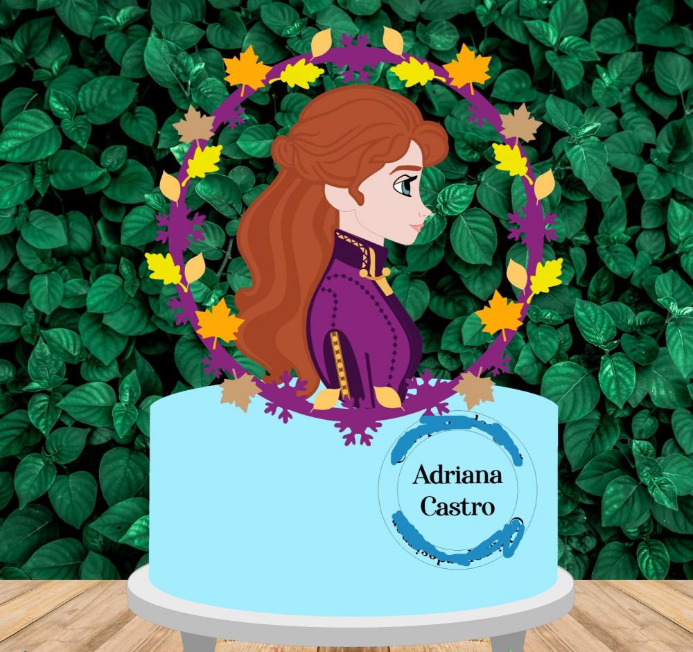 Arquivo de Corte Topo de Bolo - Frozen