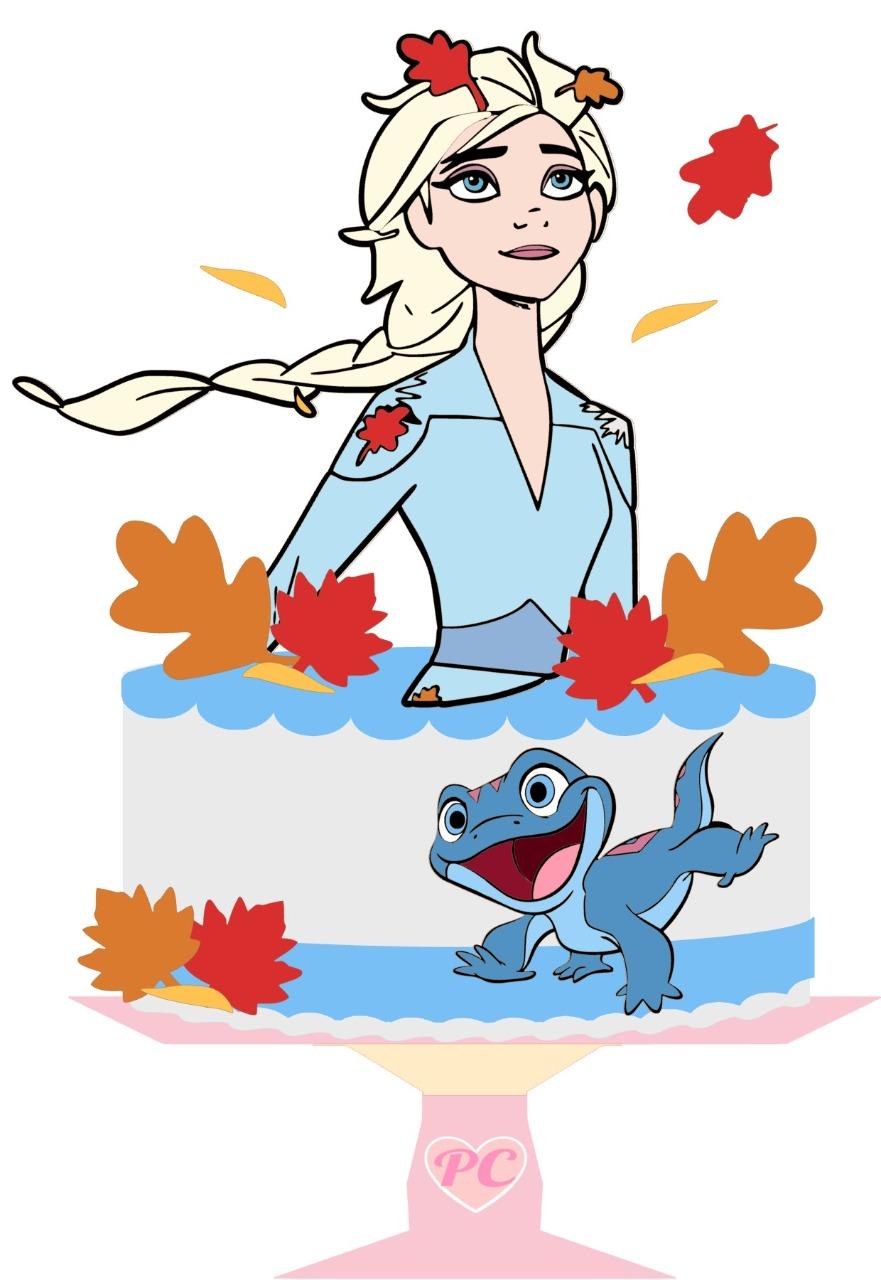 Arquivo de Corte Topo de Bolo - Frozen