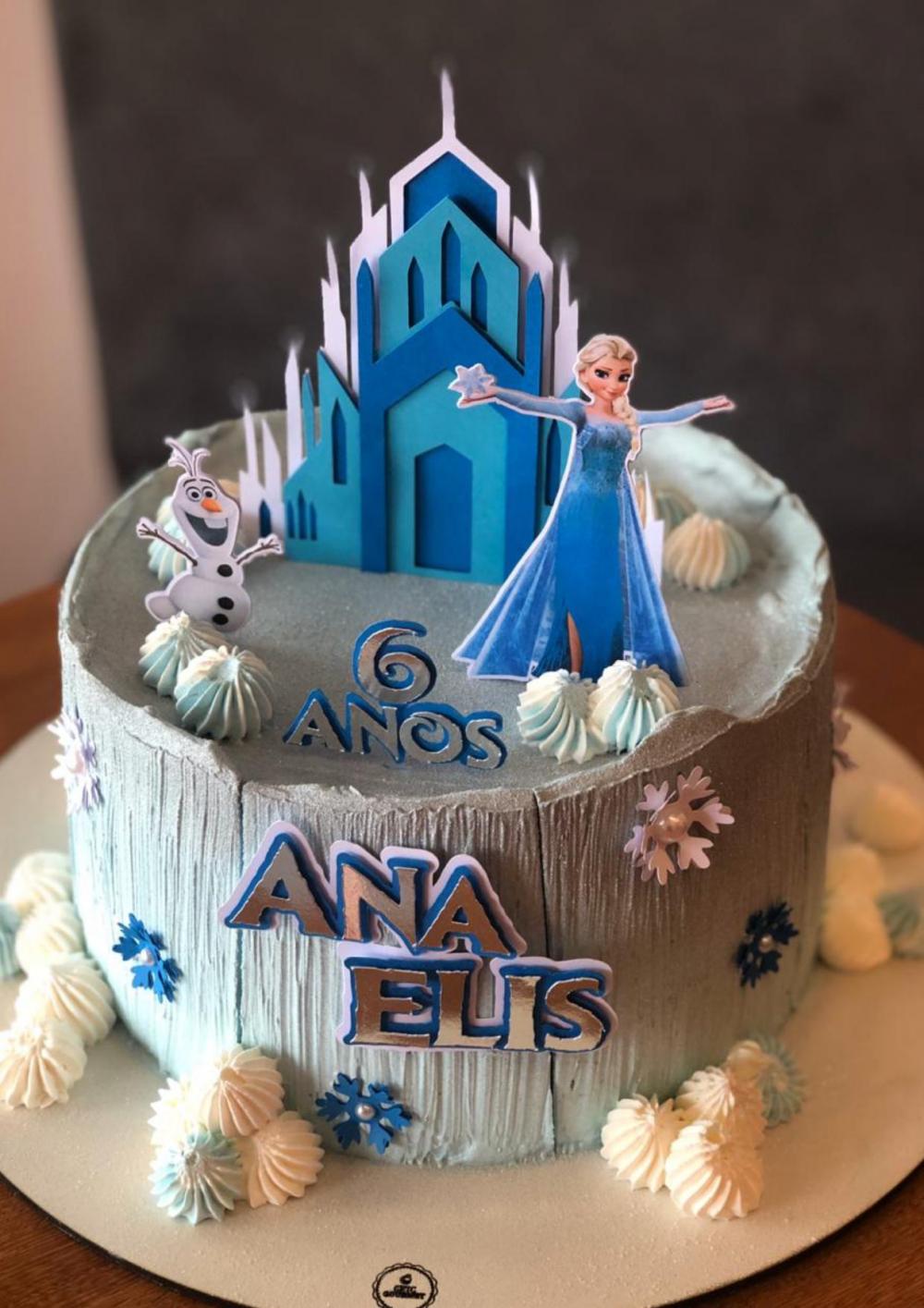 Arquivo de Corte Topo de Bolo - Frozen