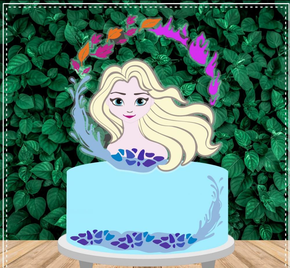 Arquivo de Corte Topo de Bolo - Frozen