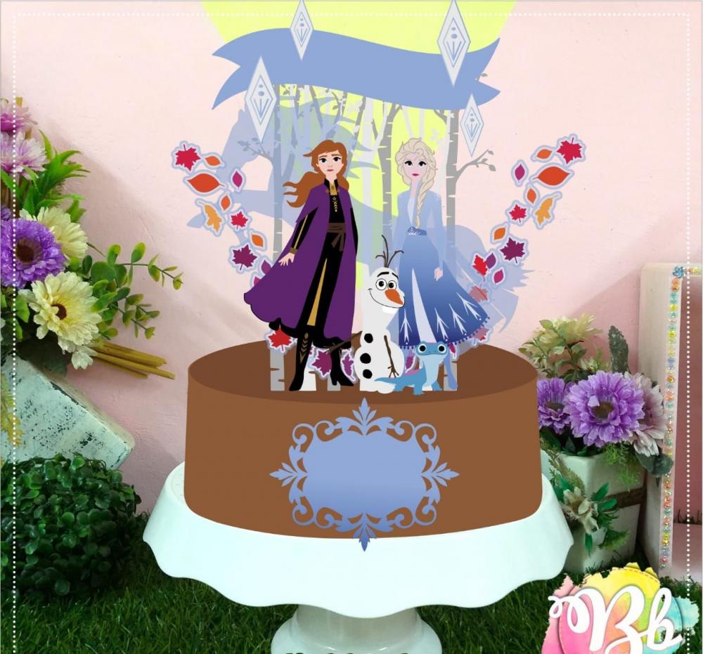 Arquivo de Corte Topo de Bolo - Frozen