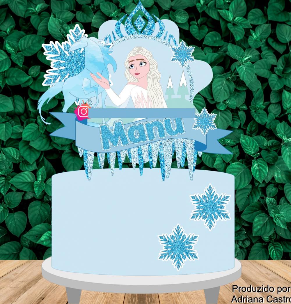 Arquivo de Corte Topo de Bolo - Frozen