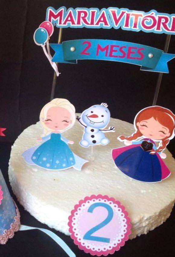 Arquivo de Corte Topo de Bolo - Frozen