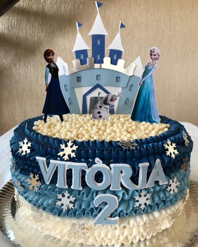 Arquivo de Corte Topo de Bolo - Frozen