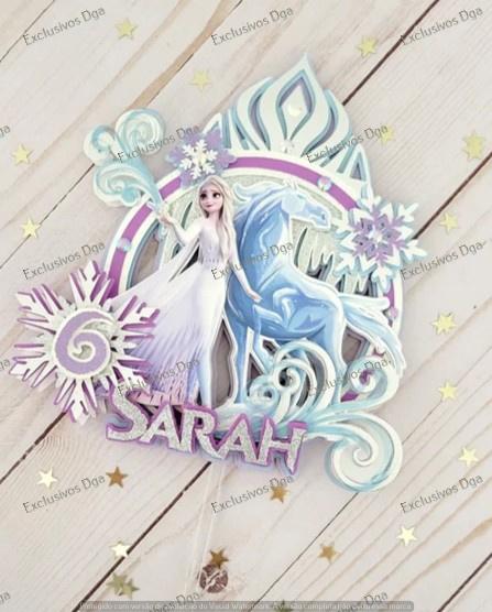 Arquivo de Corte Topo de Bolo - Frozen