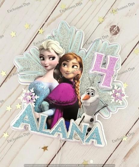 Arquivo de Corte Topo de Bolo - Frozen