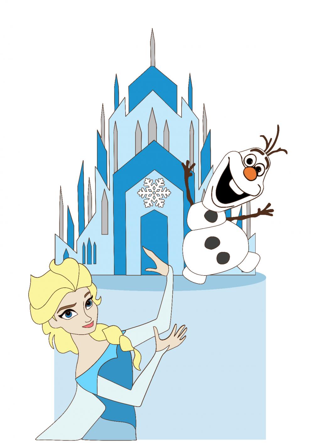 Arquivo de Corte Topo de Bolo - Frozen