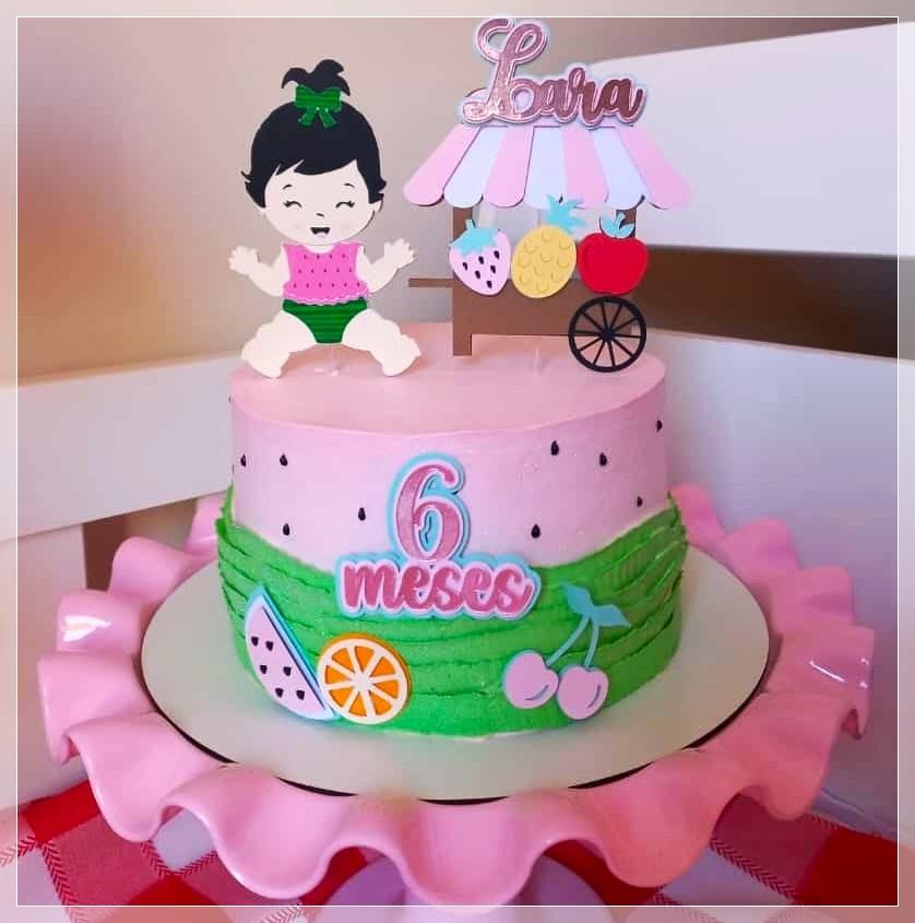 Arquivo de Corte Topo de Bolo - Frutas