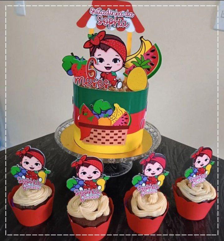 Arquivo de Corte Topo de Bolo - Frutas