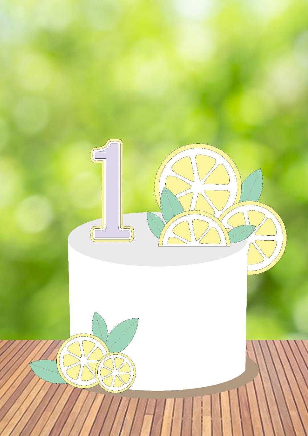 Arquivo de Corte Topo de Bolo - Frutas