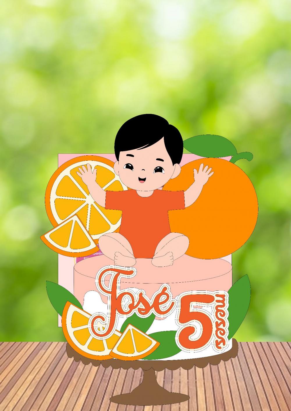 Arquivo de Corte Topo de Bolo - Frutas