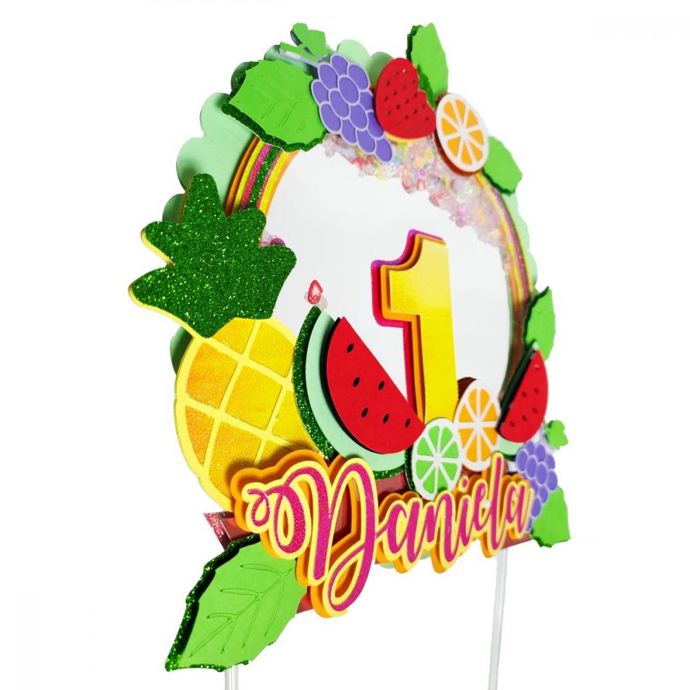 Arquivo de Corte Topo de Bolo - Frutas