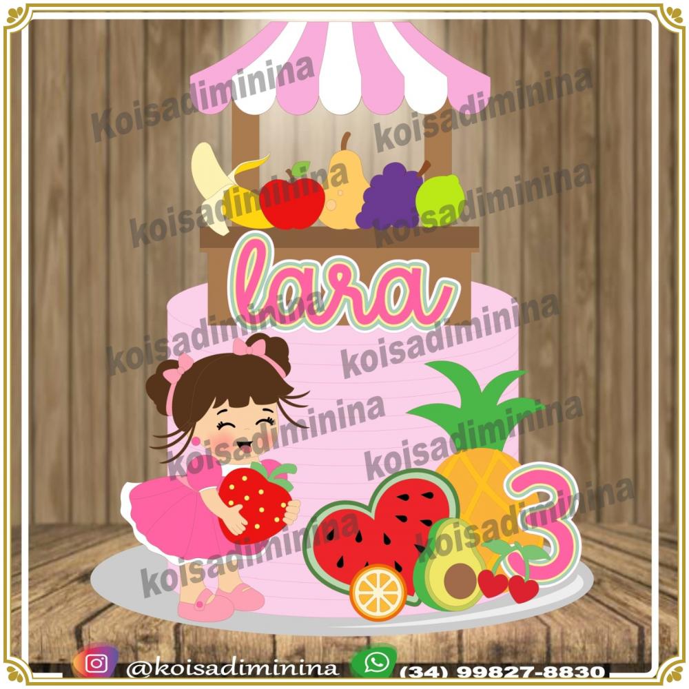 Arquivo de Corte Topo de Bolo - Frutas