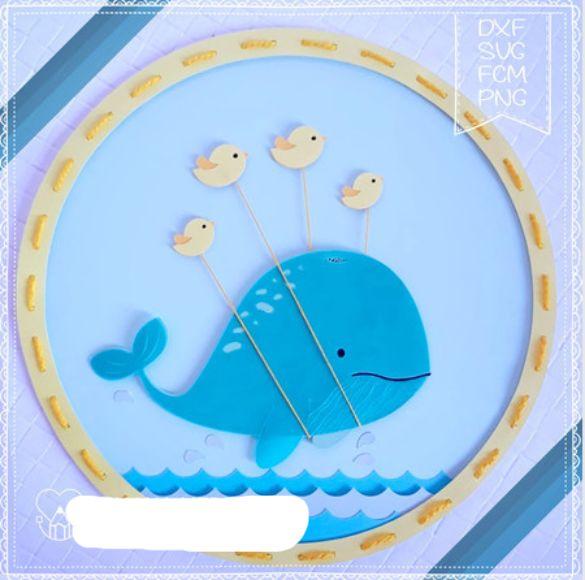 Arquivo de Corte Topo de Bolo - Fundo do Mar