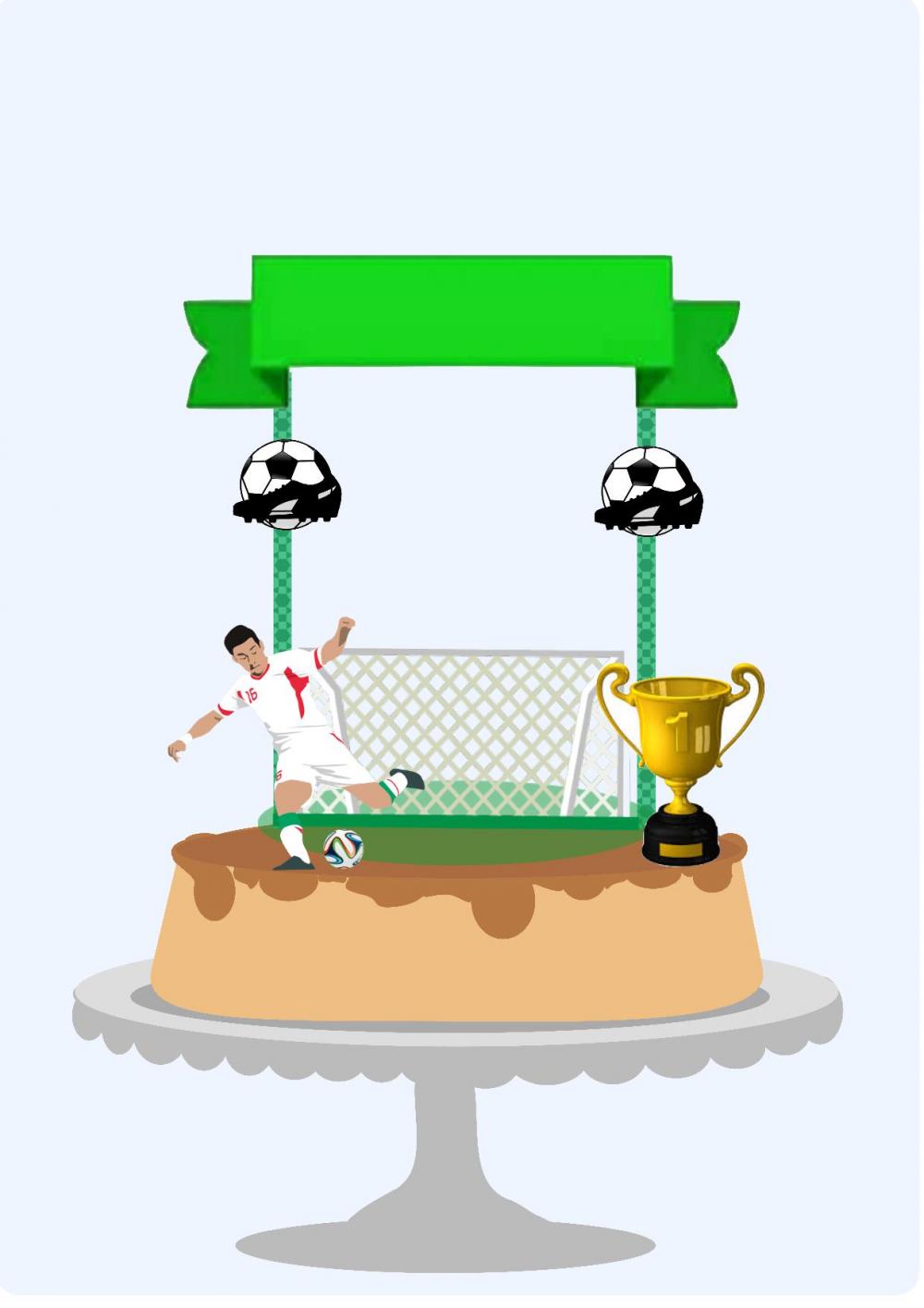 Arquivo de Corte Topo de Bolo - Futebol