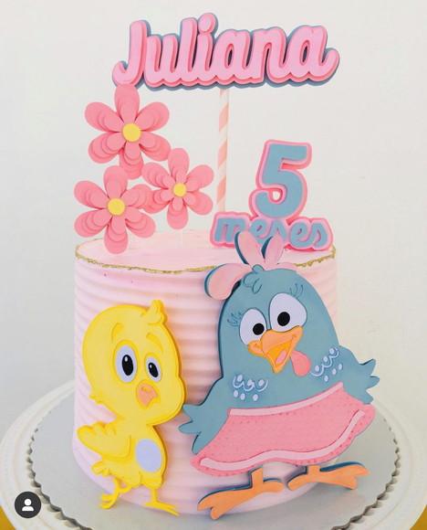 Arquivo de Corte Topo de Bolo - Galinha Pintadinha