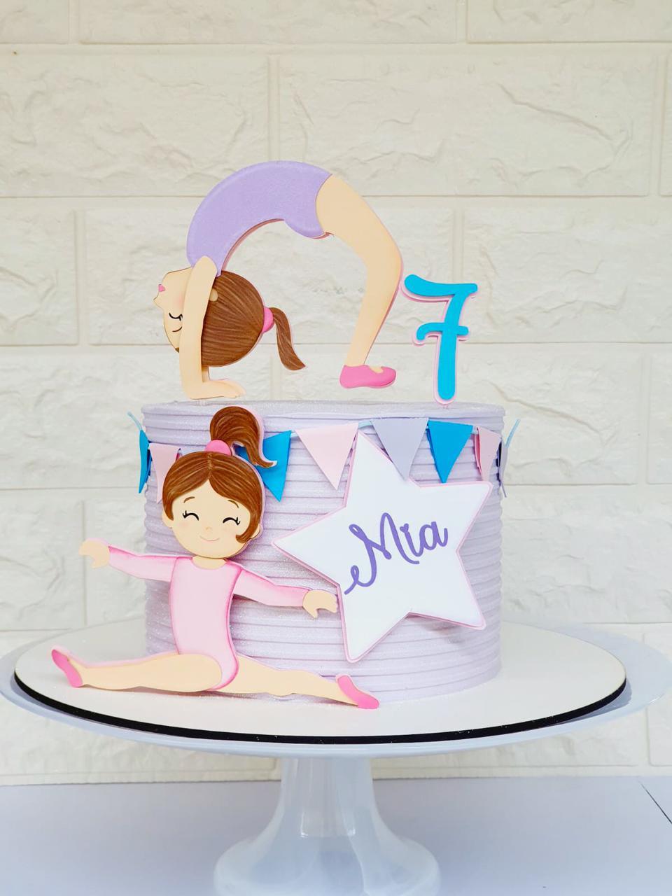 Arquivo de Corte Topo de Bolo - Ginastica