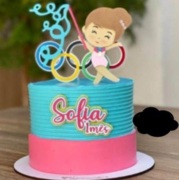 Arquivo de Corte Topo de Bolo - Ginastica