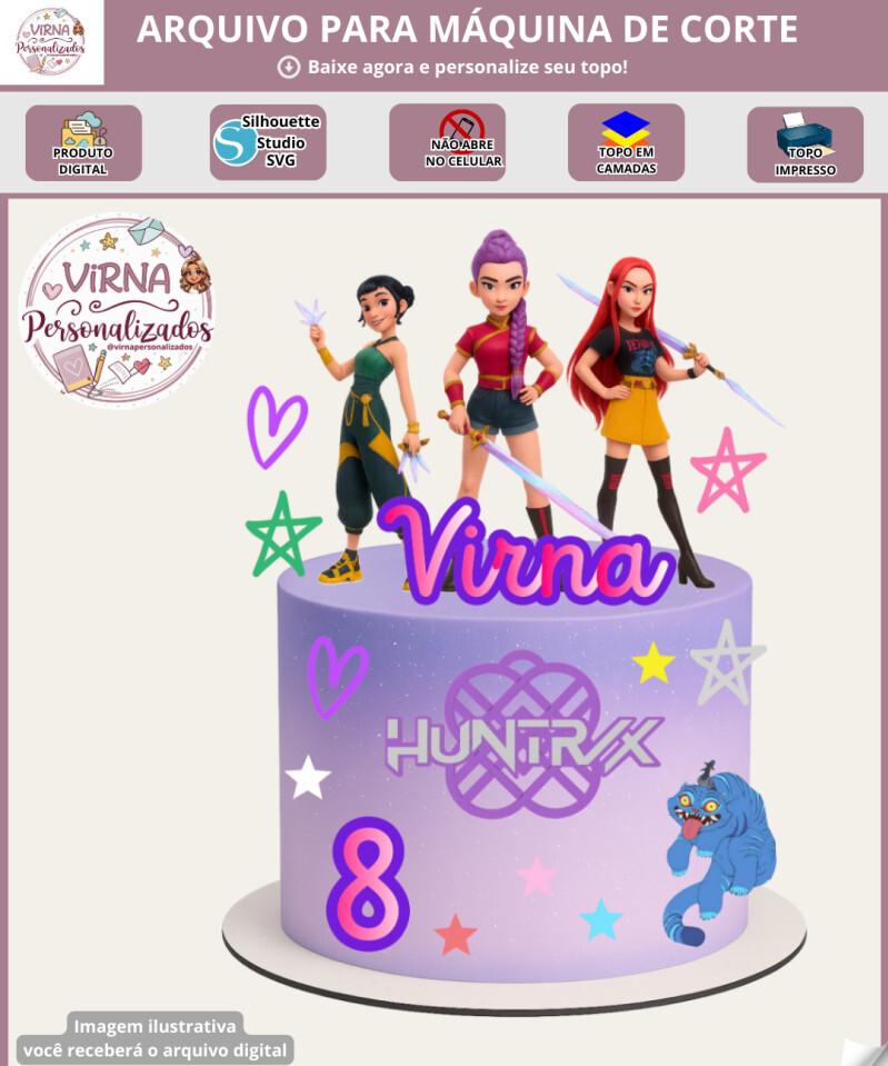 Arquivo de Corte Topo de Bolo - Guerreiras do K-Pop