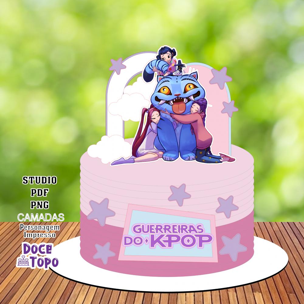 Arquivo de Corte Topo de Bolo - Guerreiras do K-Pop
