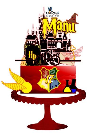 Arquivo de Corte Topo de Bolo - Harry Potter