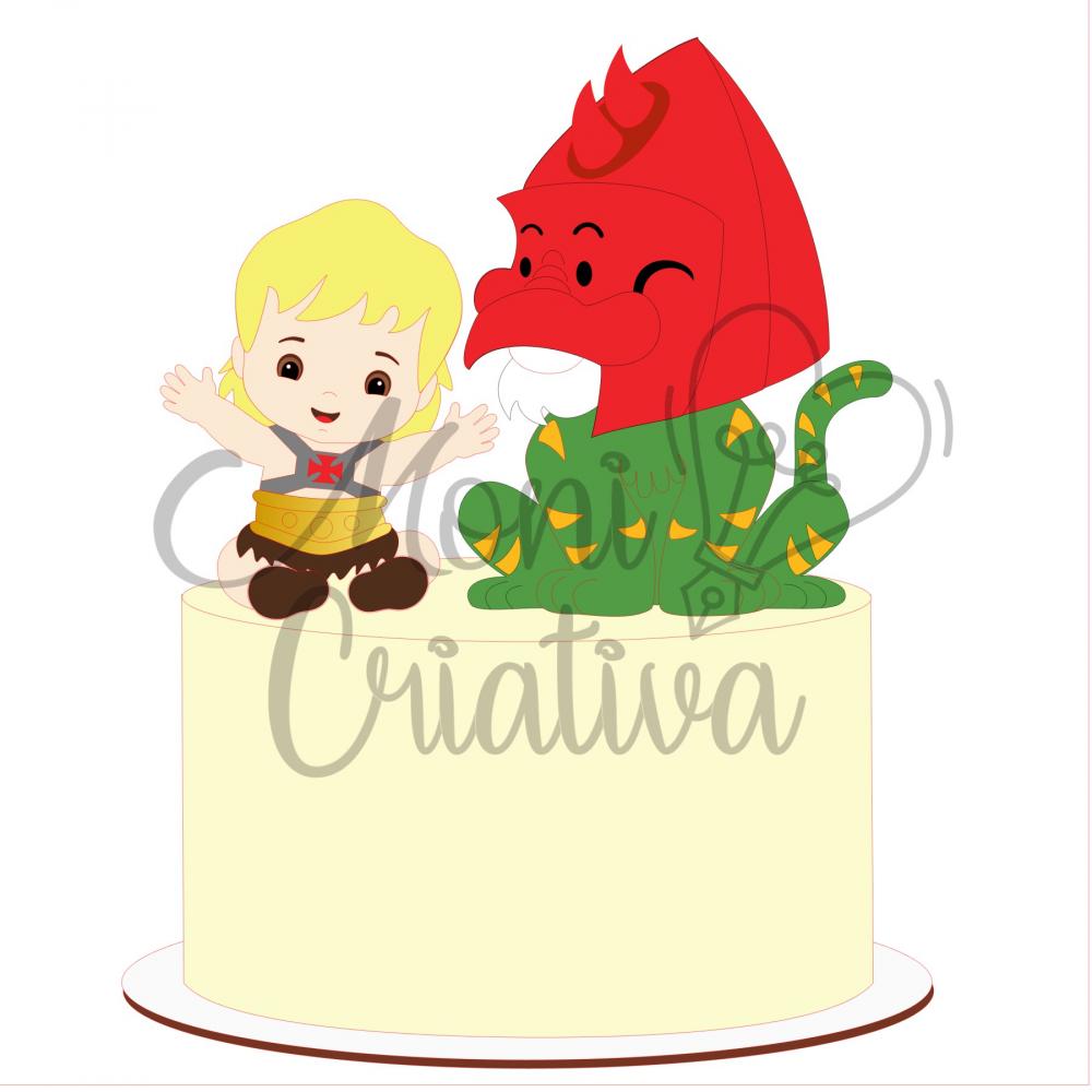 Arquivo de Corte Topo de Bolo - He Man