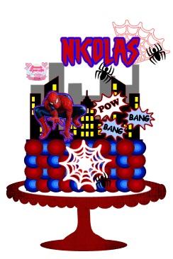 Arquivo de Corte Topo de Bolo - Homem Aranha