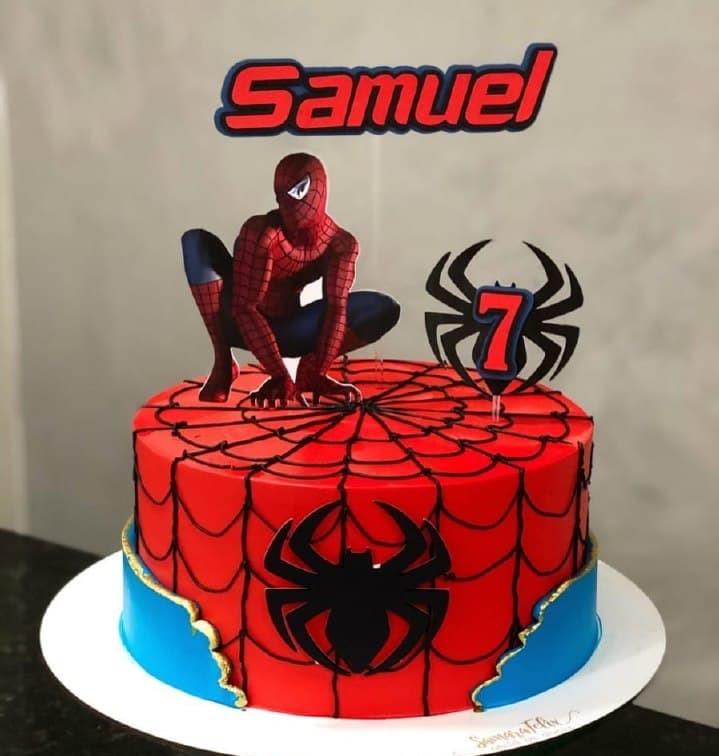 Arquivo de Corte Topo de Bolo - Homem Aranha