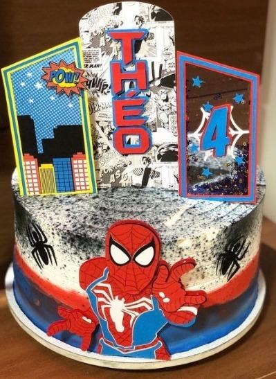 Arquivo de Corte Topo de Bolo - Homem Aranha