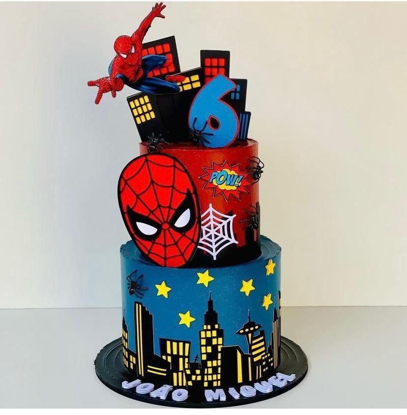 Arquivo de Corte Topo de Bolo - Homem Aranha